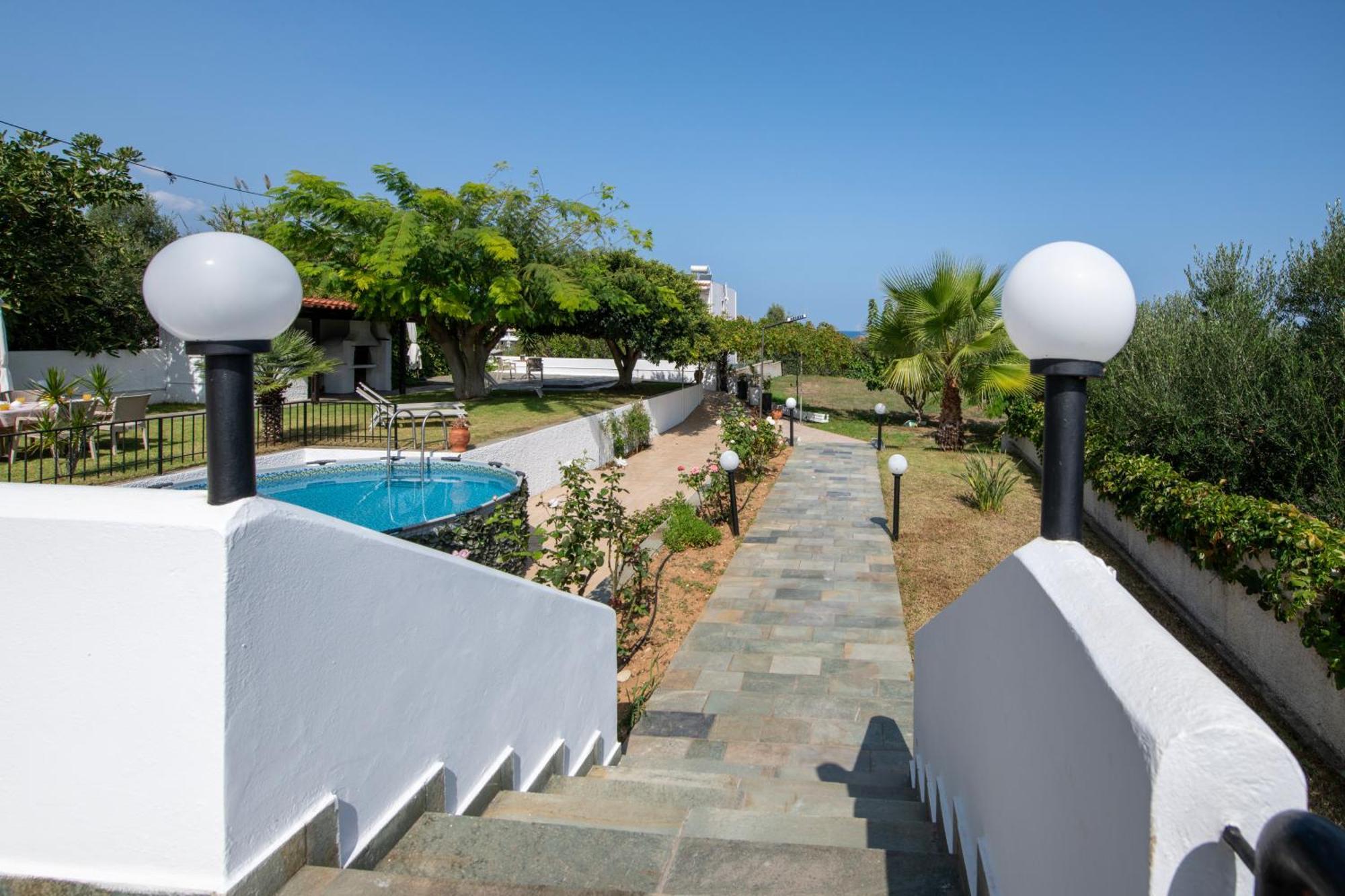 Villa Eleni 100M From The Sea Rapanianá Exterior foto